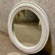 Miroir blanc ovale