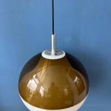 Vintage space-age style plexiglass pendant lamp
