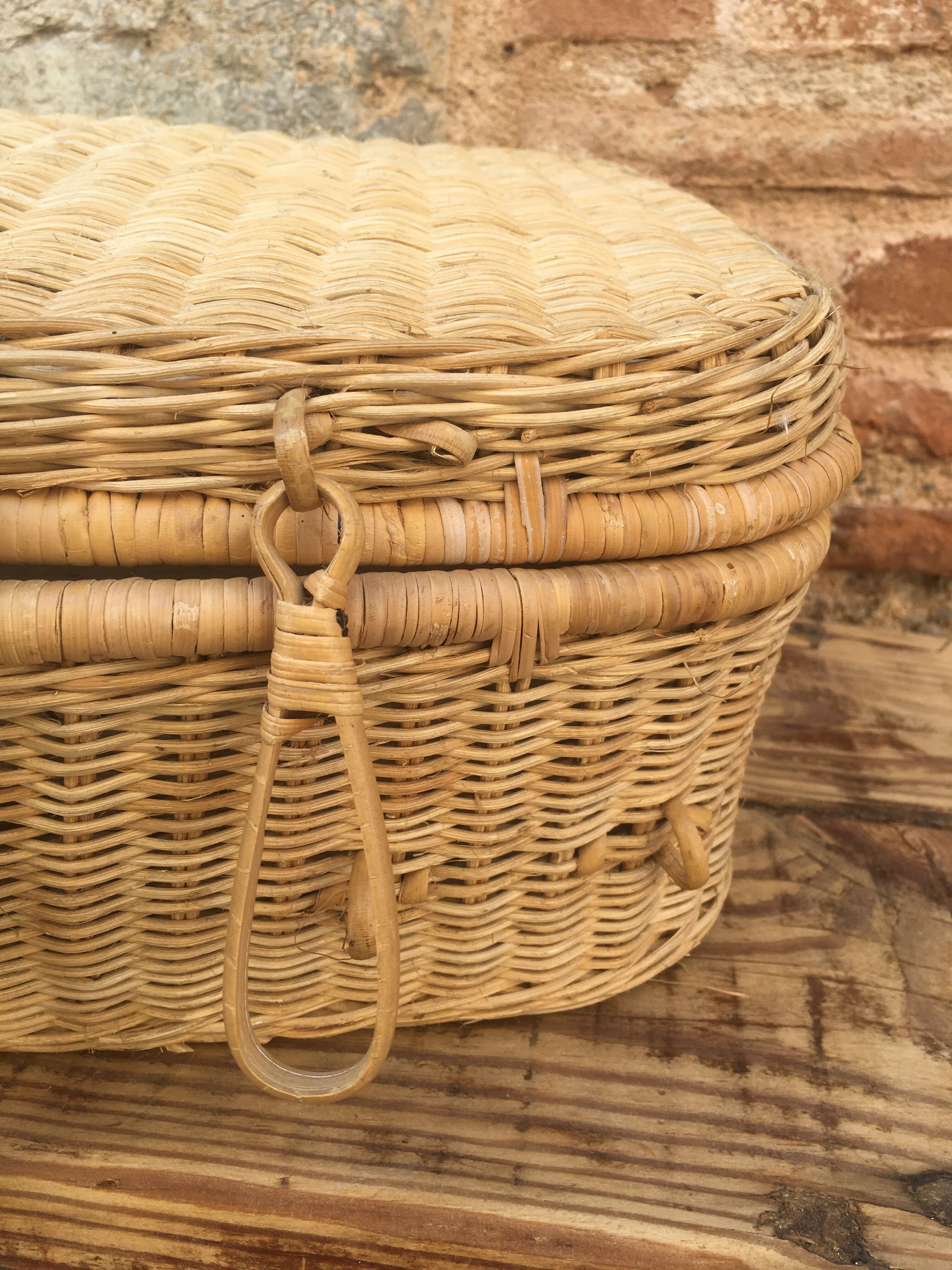 Wicker suitcase