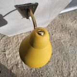 Yellow adjustable casserole wall light 1950