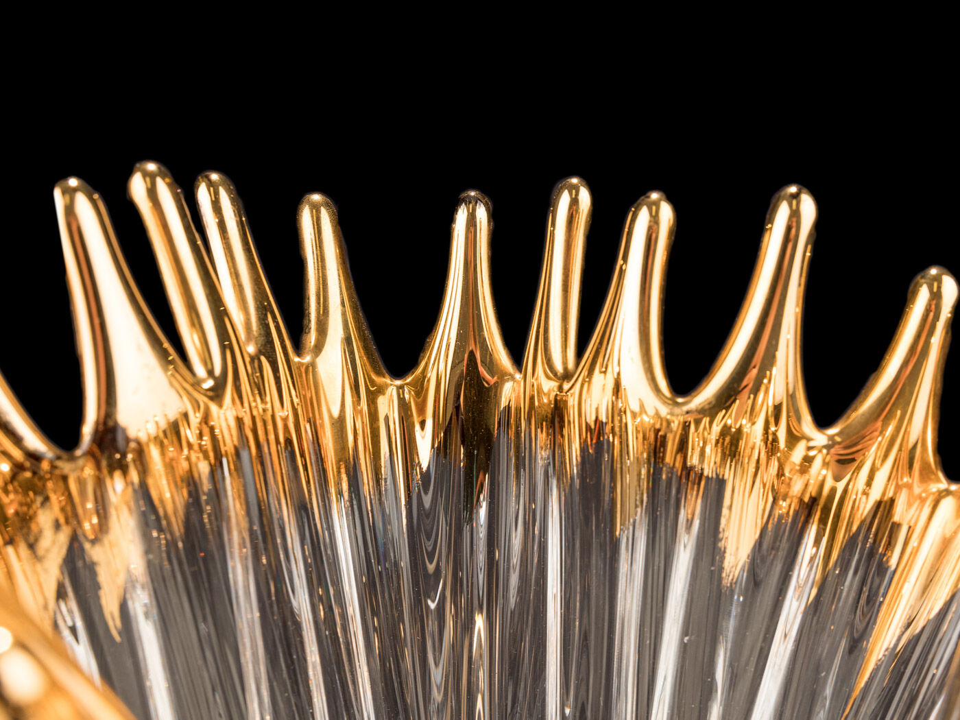 Crystal glass bowl
