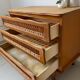 Vintage rattan chest of drawers