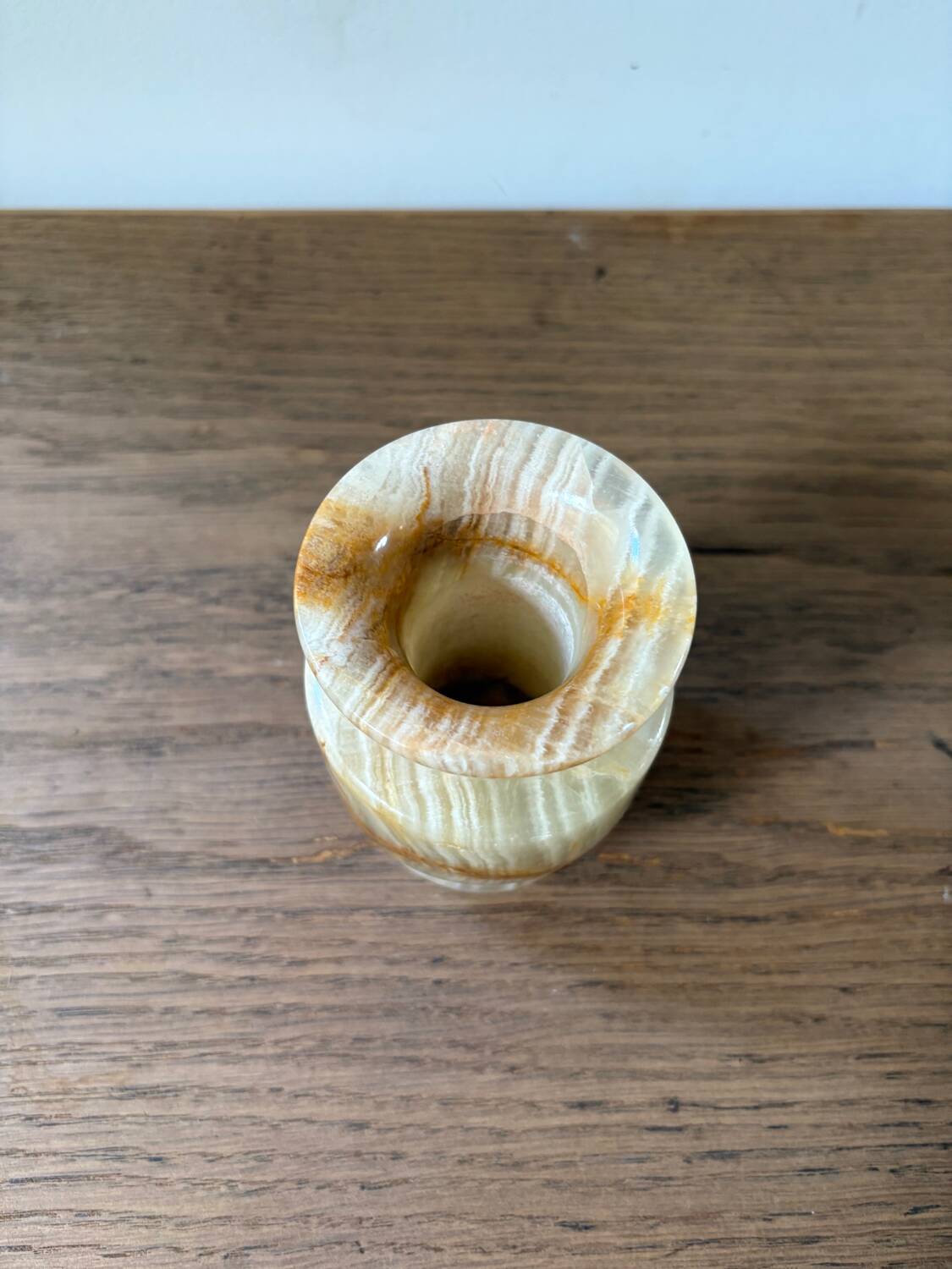 Vase en onyx vintage