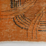 Orange wool turkish rug 299x178cm