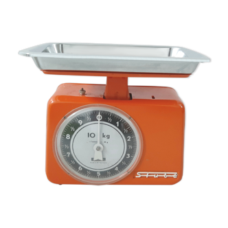 Vintage kitchen scale Stube West Germany orange