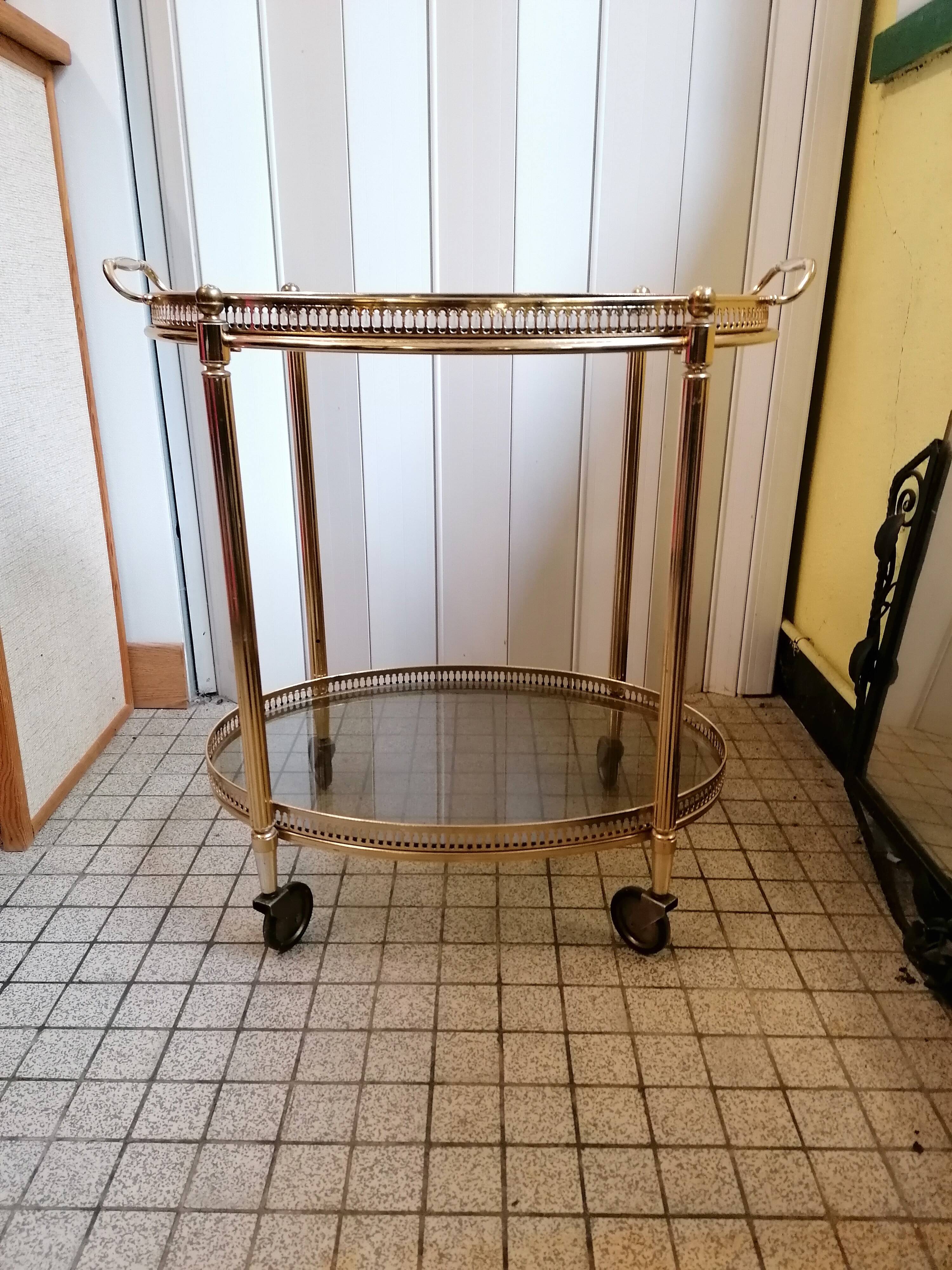 Vintage brass dessert