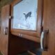 Kitchen buffet 2 bodies Art Deco 1940s – Engraved glass Stag