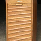 Oak notary cabinet in its original patina (1940s)