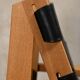 Kurt Østervig hunting chair in black leather for K. P. Jørgensens Møbelfabrik