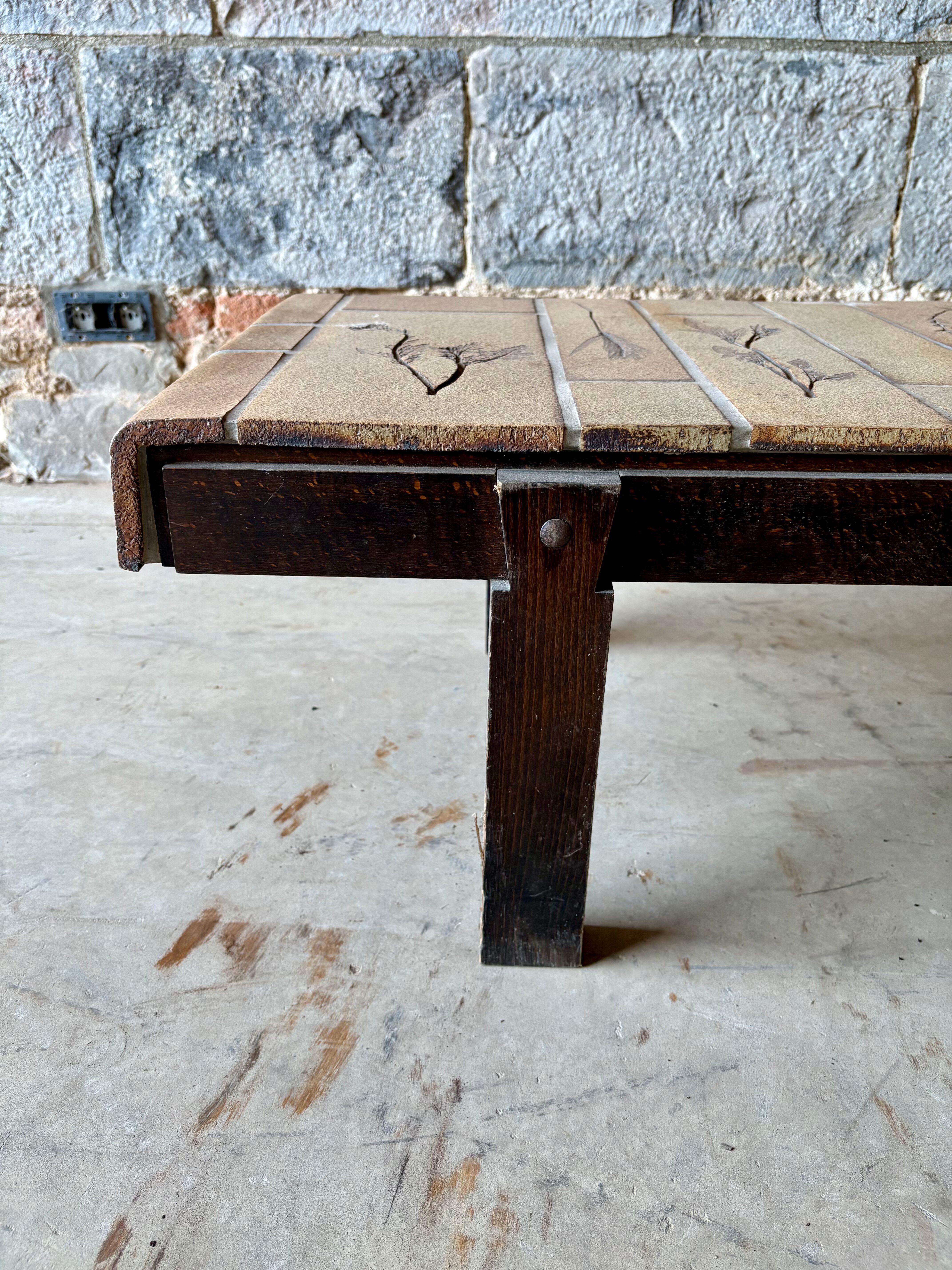 Roger Capron coffee table in Vallauris ceramic – 1960s