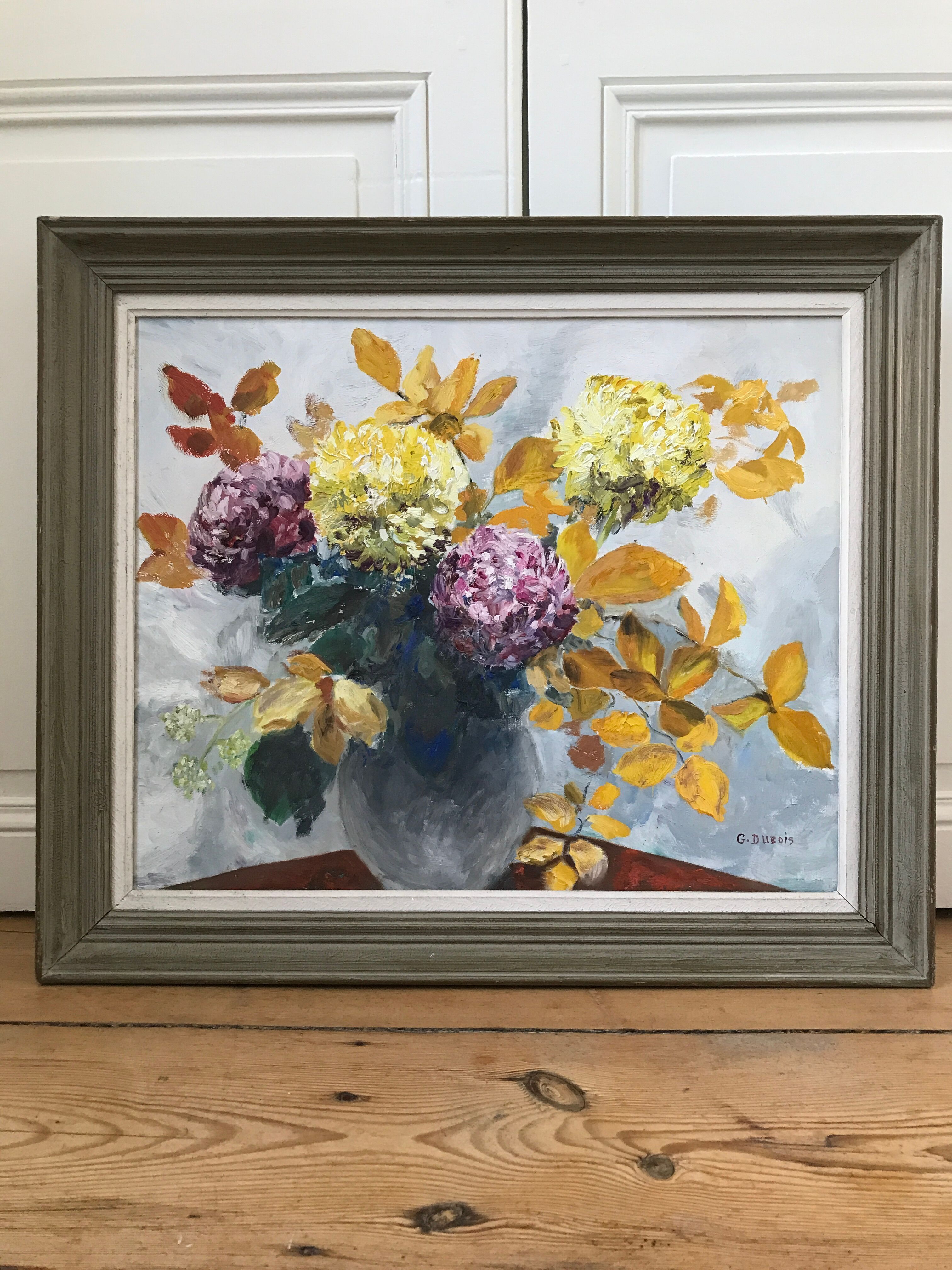 Country bouquet painting G.Dubois
