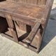 antique cabinet with carvings and wrought iron fittings rural