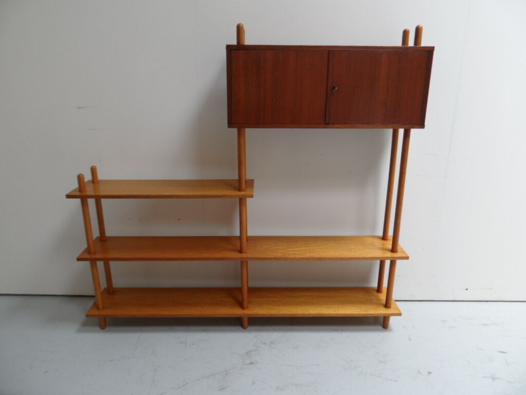 Vintage roomdivider open bookcase