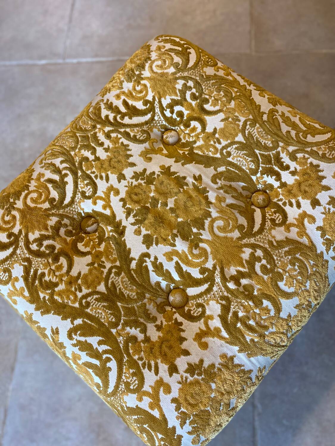 Vintage pouf or footrest