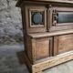 Pharmacy counter in antique oak / kitchen island, circa 1870–1900