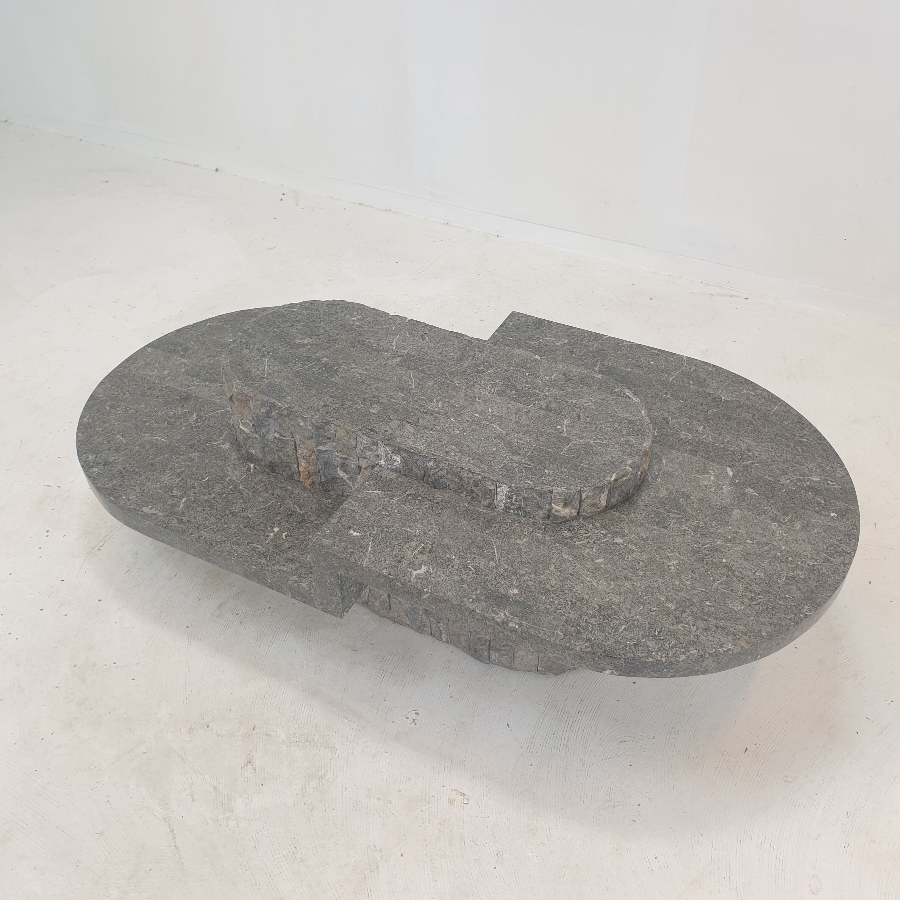 Magnussen Ponte Mactan Stone or fossil stone coffee table, 1980s