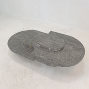 Table basse en pierre fossile, Magnussen Ponte, années 1980