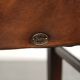 Set of 6 sheepskin dining chairs in a cognac colour with a lovely patina