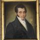 Portrait masculin pastel milieu du XIXème siècle