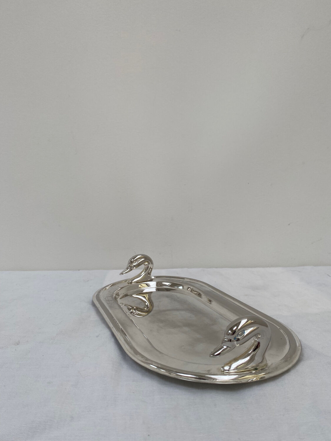 Silver metal dish
