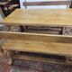 Farm table with benches