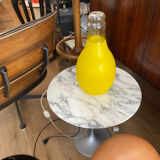 Large glass bottle lamp from the 70s
