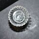 Diamant candlestick candle holder in molded pressed glass by Portieux Vallerysthal