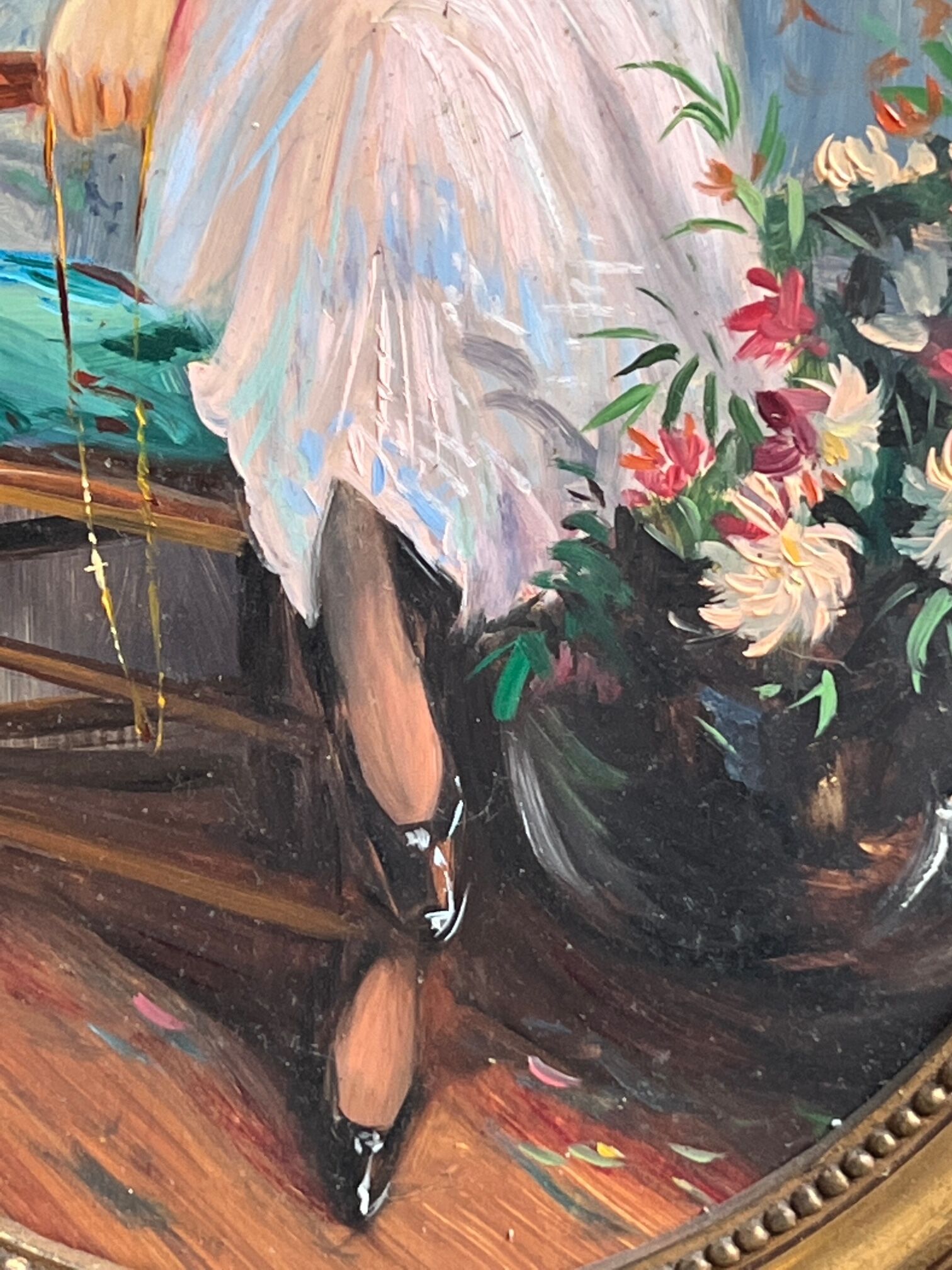 Portrait of a lady in Art Deco style