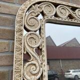 Old mirror mirror vintage mirror style antique travertine from italy
