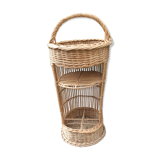 Wicker bottle door