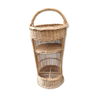 Wicker bottle door