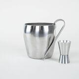 Ice bucket, Italian design, 1970s, manufactured by Alessi