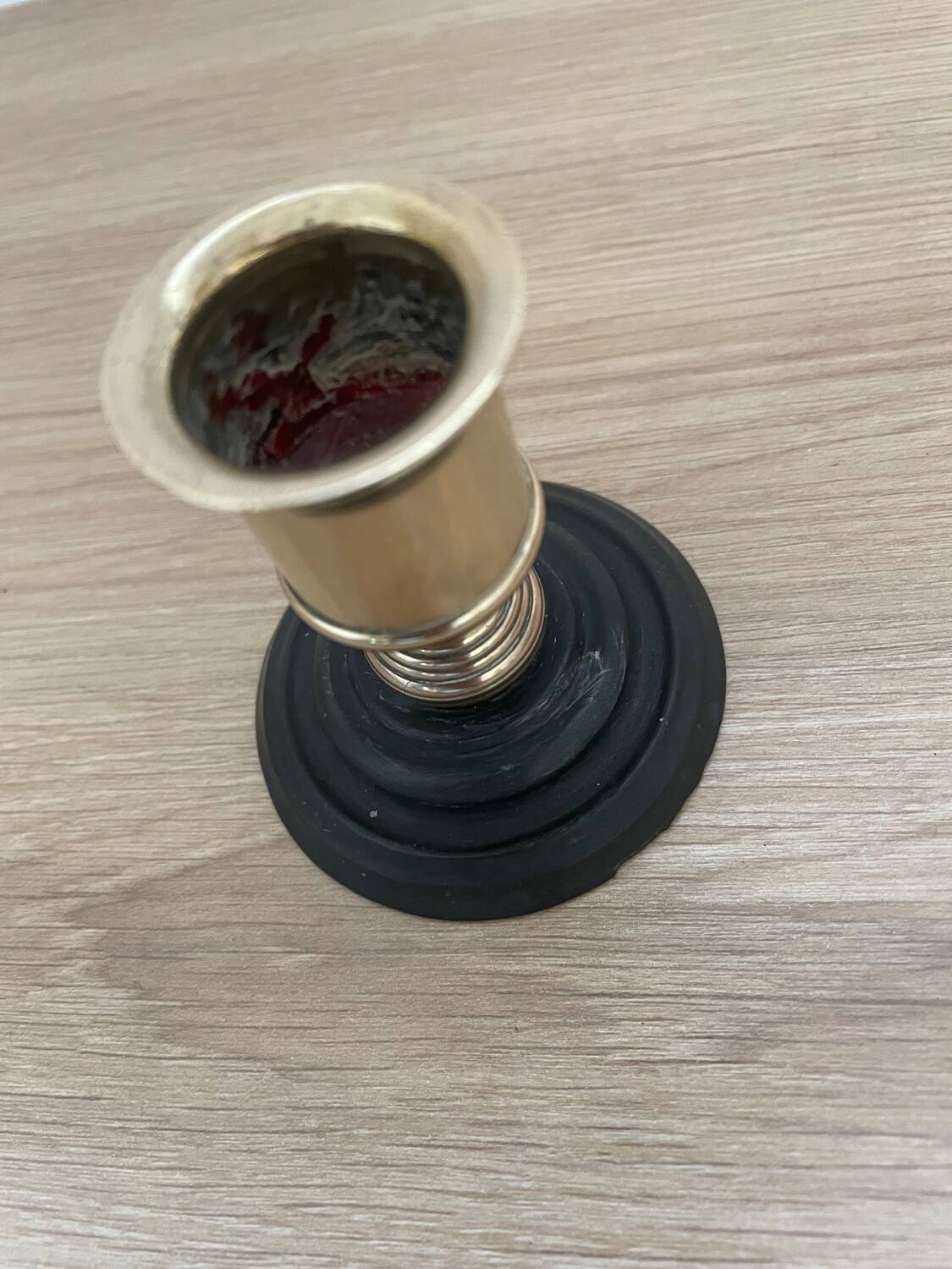 Small brass candle holder