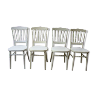 Lot of old napoleon III style chairs