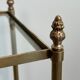 Pair of brass side tables attributed to Maison Jansen