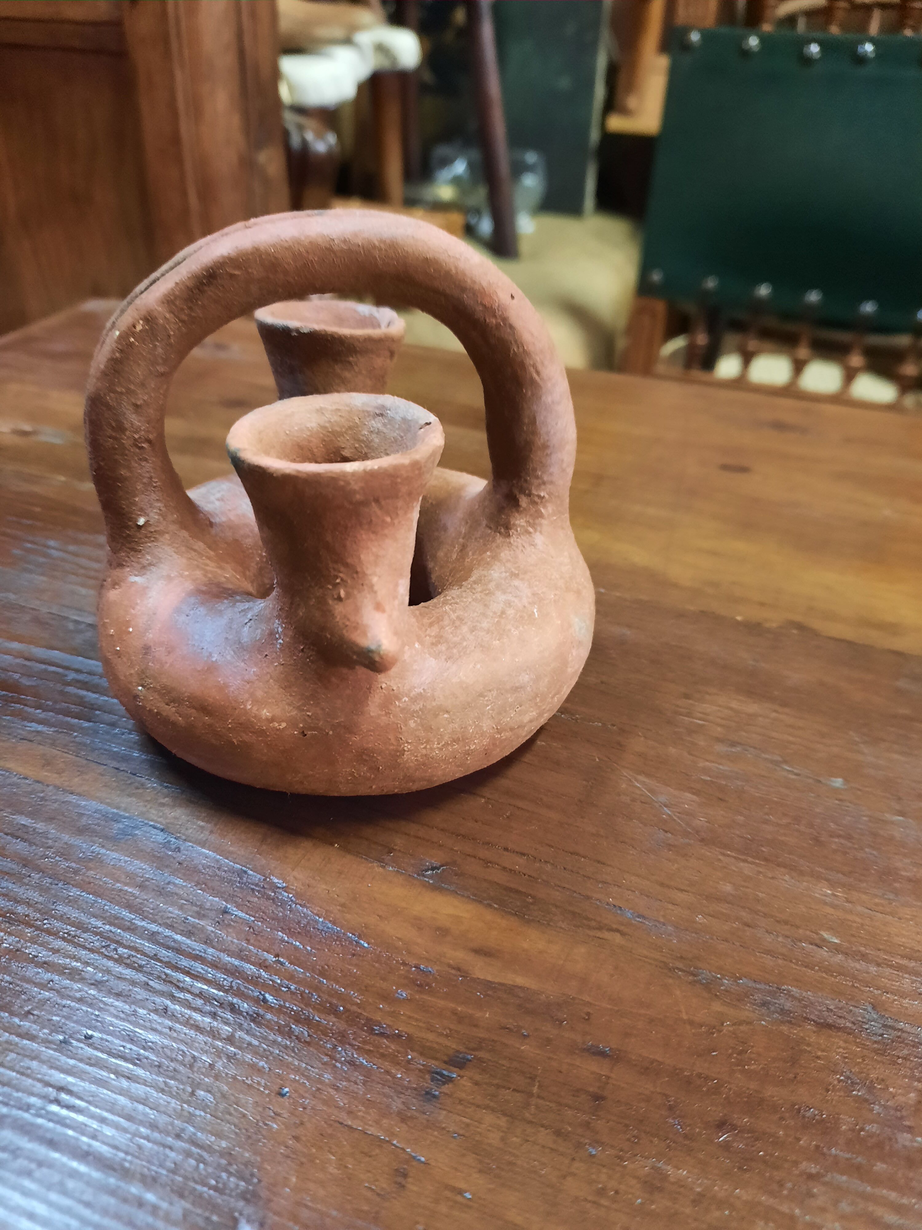 Terracotta candlestick