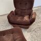 Space age 1970 beka armchairs and ottomans