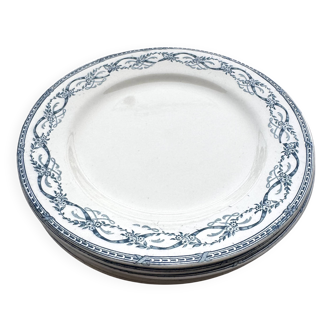 Set of 6 Recamier dessert plates