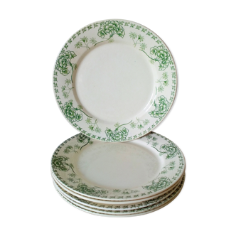 Six plates of Sarreguemines