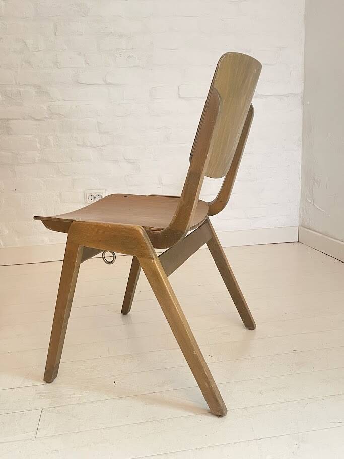 Thonet - Ensemble de chaises de salle à manger (6 pièces) - Contreplaqué de hêtre teinté