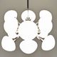 Sputnik chandelier with 12 frosted glass lights, Italy circa 1970.