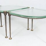 Brutalist German vintage coffee tables by Lothar Klute, 1980s, set of 2
