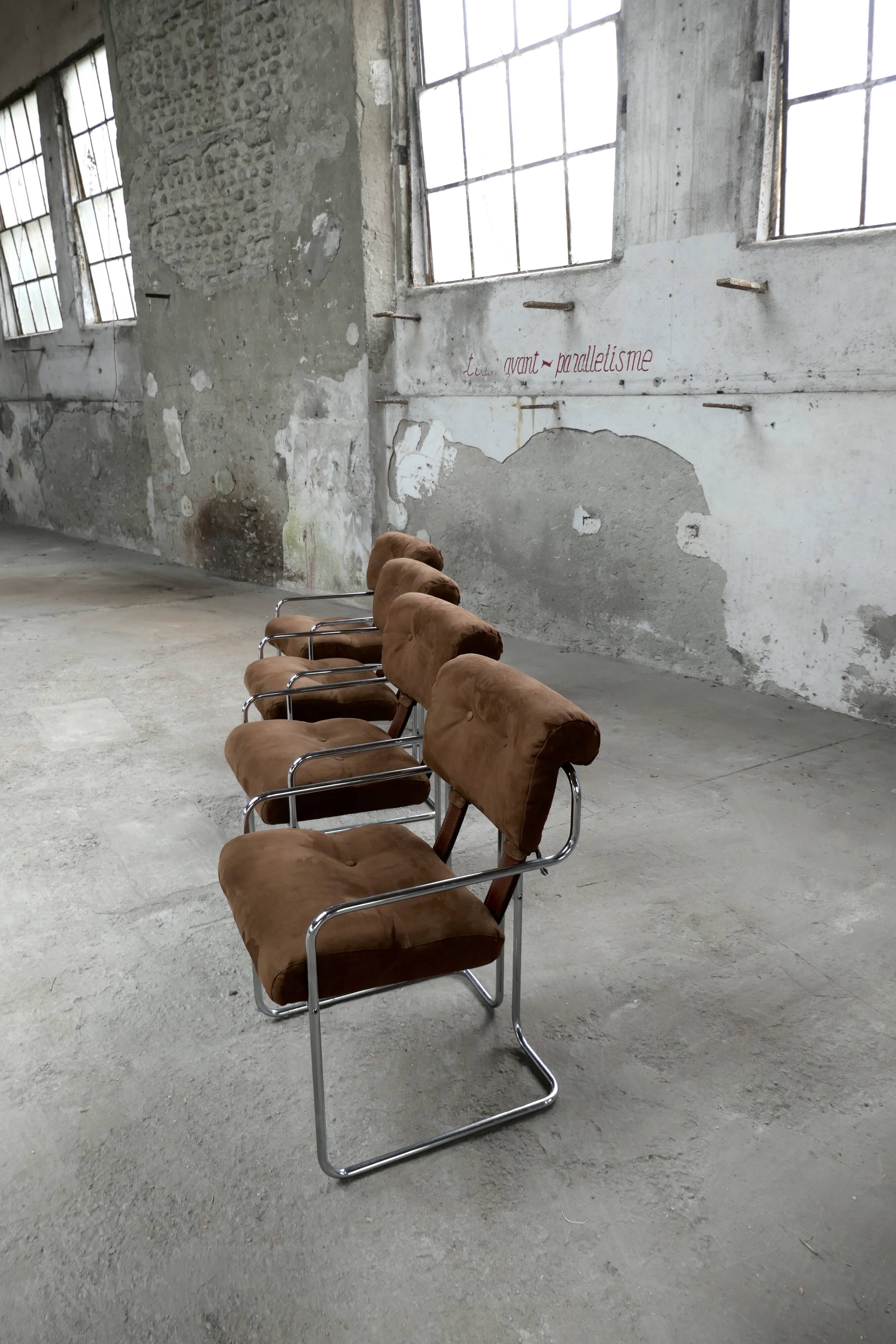 Four Tucroma armchairs by Guido Faleschini