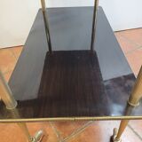 Wheeled service with brass legs