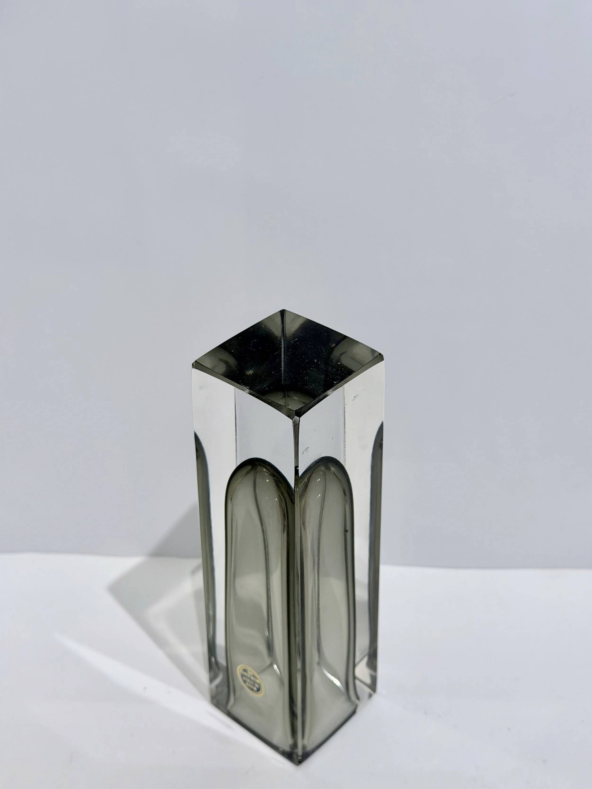 Sommerso vase - Murano blown glass, Italy 1970