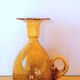 Riom bubble blown glass candle holder, 1960