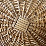 Wicker basket with 2 vintage handles