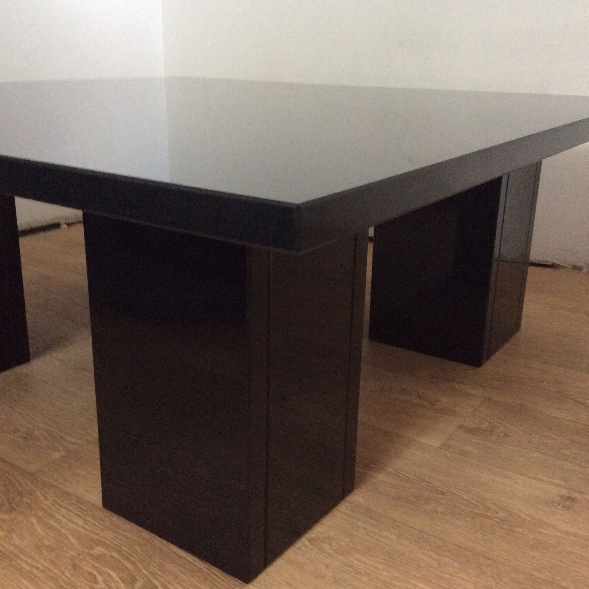 Vintage coffee table from the 70s-80s in black marble