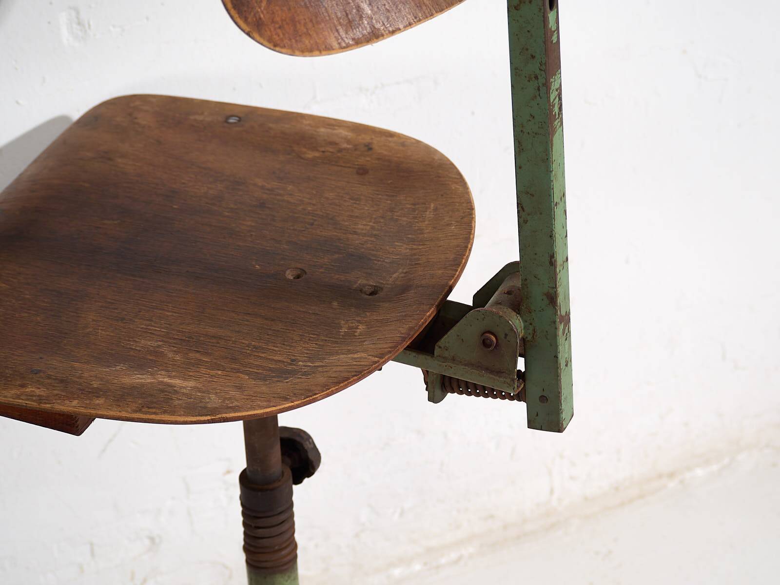 Set of two industrial chairs (c. 1950).