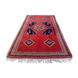 Vintage moroccan rug 320x201 cm tazenacht berber atlas, tribal red, blue large